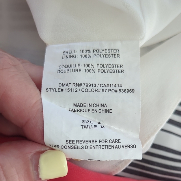 3 For $30. A Pea in the Pod Black and White Striped Sundress - Picture 13 of 13